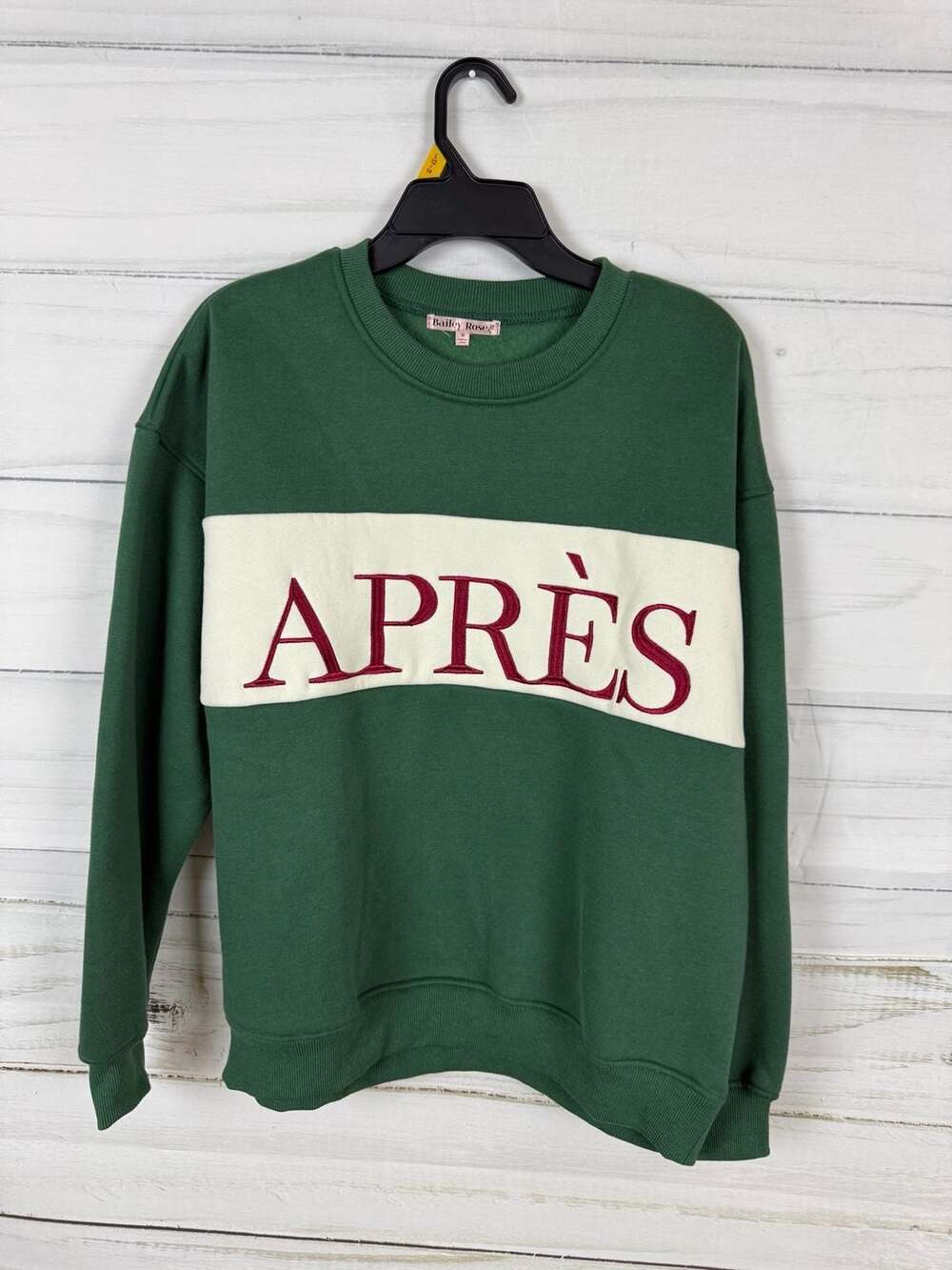 Bailey Rose Après Green Crewneck Sweatshirt